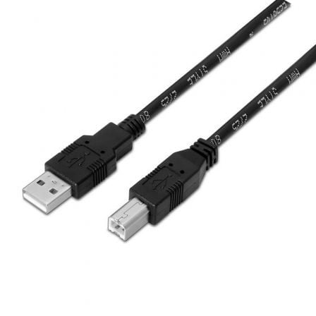 Cable USB 2.0 Impresora Aisens A101-0007/ USB Tipo-B Macho