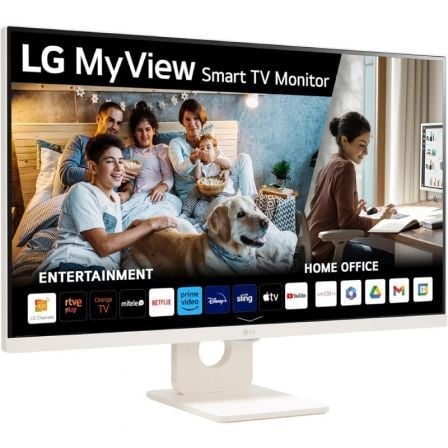 Smart Monitor LG MyView 27SR50F-W 27'/ Full HD/ Smart TV/ Multimedia/ Blanco