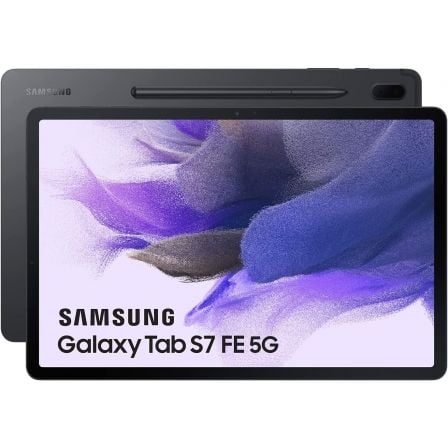 Tablet Samsung Galaxy Tab S7 FE 12.4'/ 4GB/ 64GB/ Octacore/ 5G/ Negra
