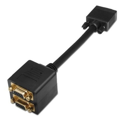 Duplicador SVGA Aisens A113-0080/ VGA Macho