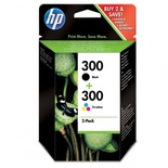 Cartucho de Tinta Original HP nº300 Multipack/ Negro/ Tricolor