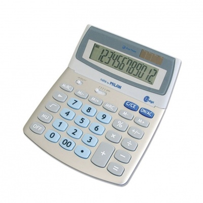 Calculadora Milan 152512BL/ Gris