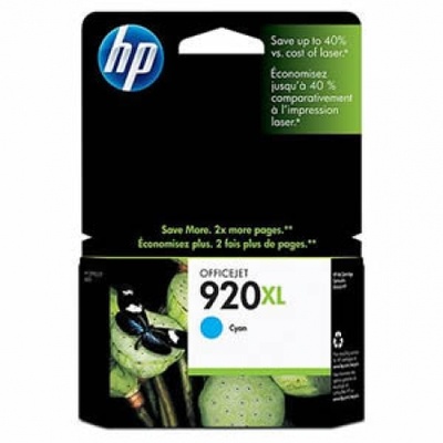 Cartucho de Tinta Original HP nº920 XL Alta Capacidad/ Cian
