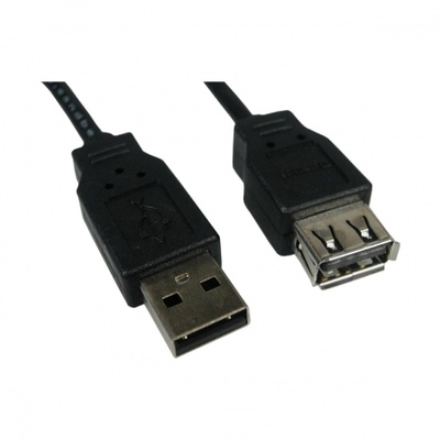 Cable Alargador USB Nanocable 10.01.0204-BK/ USB Macho