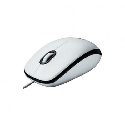 Ratón Logitech B100/ Hasta 800 DPI/ Blanco