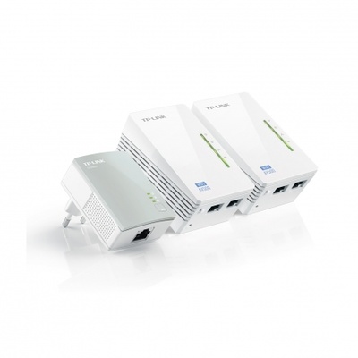 Adaptador Powerline TP-Link WPA4220TKit 500Mbps/ Alcance 300m/ Pack de 3