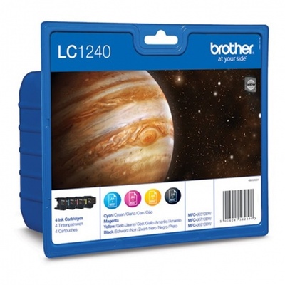 Cartucho de Tinta Original Brother LC1240VALBP/ Multipack/ Cian/ Magenta/ Amarillo/ Negro