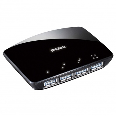 Hub USB 3.0 con Alimentación Externa D-Link DUB-1340/ 4xUSB
