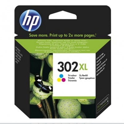 Cartucho de Tinta Original HP nº302 XL Alta Capacidad/ Tricolor