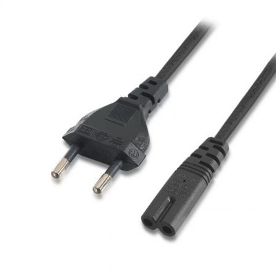 Cable Alimentación Forma 8 Aisens A132-0173/ CEE7/16 Macho