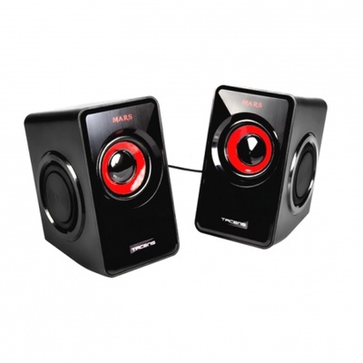 Altavoces Mars Gaming MS1/ 10W/ 2.0/ Rojos