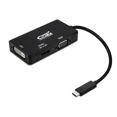 Conversor Nanocable 10.16.4301-BK/ USB Tipo-C Macho