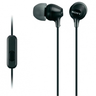 Auriculares Intrauditivos Sony MDR-EX15AP/ con Micrófono/ Jack 3.5/ Negros