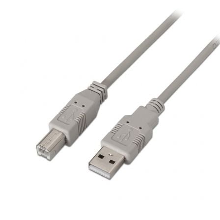Cable USB 2.0 Impresora Aisens A101-0004/ USB Tipo-B Macho
