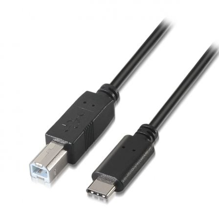 Cable USB 2.0 Impresora Aisens A107-0053/ USB Tipo-C Macho