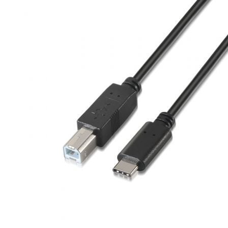 Cable USB 2.0  Impresora Aisens A107-0054/ USB Tipo-C Macho