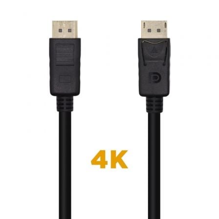 Cable DisplayPort 1.2 4K Aisens A124-0455/ DisplayPort Macho