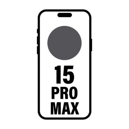 Smartphone Apple iPhone 15 Pro Max 256GB/ 6.7'/ 5G/ Titanio Negro