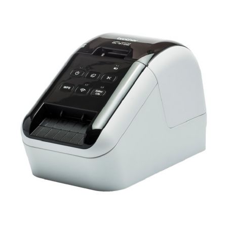 Impresora de Etiquetas Brother QL-810W/ Térmica/ Ancho etiqueta 62mm/ USB-WiFi/ Blanca y Negra