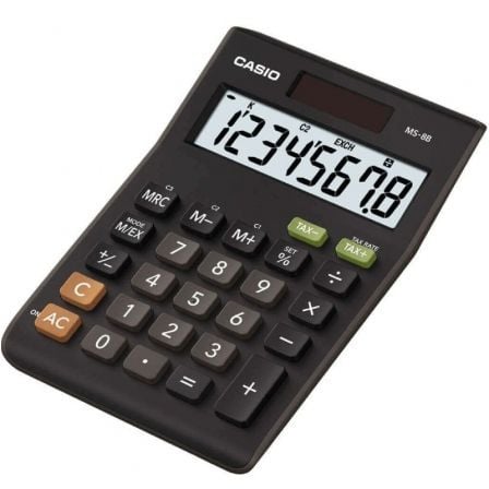 Calculadora Casio Stylish Matt MS-8B/ Negra