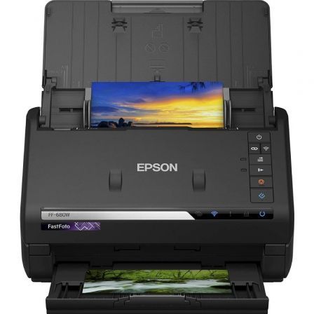 Escáner Fotográfico Epson FastFoto FF-680W con Alimentador de Documentos ADF/ Doble cara