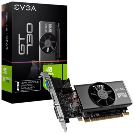 Tarjeta Gráfica EVGA GeForce GT 730/ 2GB GDDR5/ Perfil Bajo