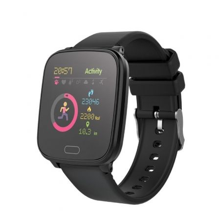 Smartwatch Forever IGO JW-100/ Notificaciones/ Frecuencia Cardíaca/ Negro