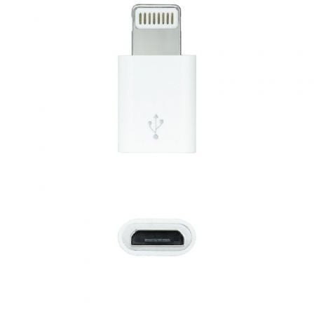 Adaptador Micro USB 2.0 Lightning Nanocable 10.10.4100/ Micro USB Hembra