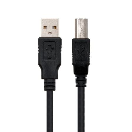 Cable USB 2.0 Impresora Nanocable 10.01.0102/ USB Tipo-B Macho