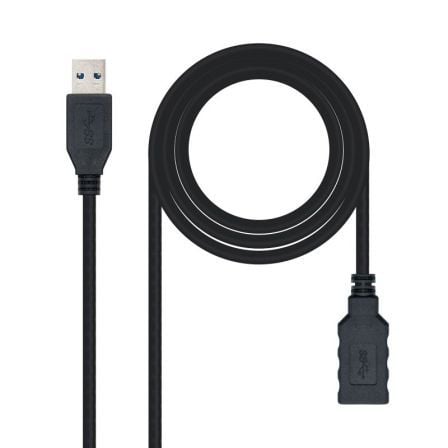 Cable Alargador USB 3.0 Nanocable 10.01.0901-BK/ USB Macho