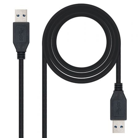 Cable USB 3.0 Nanocable 10.01.1001-BK/ USB Macho