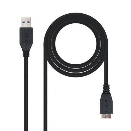 Cable USB 3.0 Nanocable 10.01.1101-BK/ USB Macho