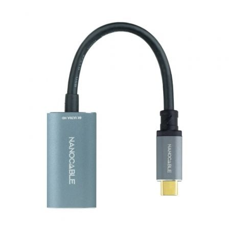 Cable Conversor Nanocable 10.16.4104-G/ USB Tipo-C Macho