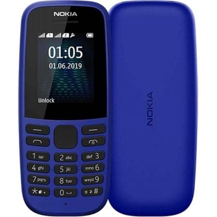 Teléfono Móvil Nokia 105 4TH Edition/ Azul