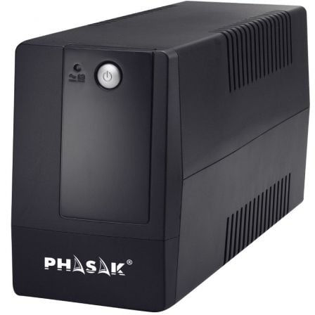 SAI Línea Interactiva Phasak Basic Interactive 800 VA/ 800VA-480W/ 2 Salidas/ Formato Torre