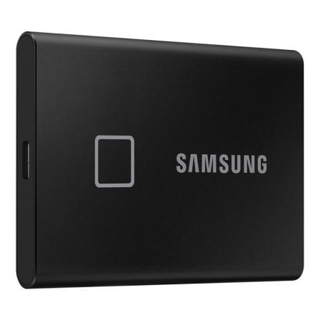 Disco Externo SSD Samsung Portable T7 Touch 500GB/ USB 3.2/ Negro