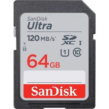 Tarjeta de Memoria SanDisk Ultra 64GB SD XC UHS-I