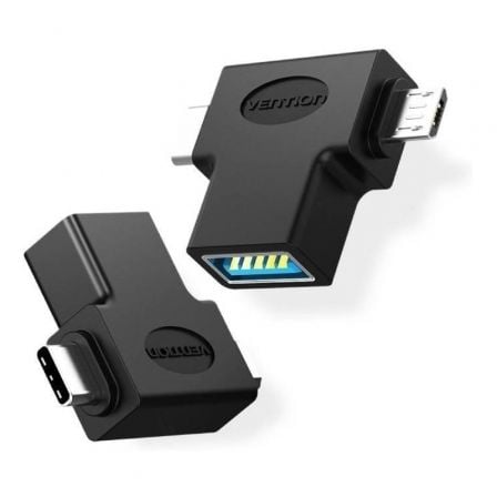 Adaptador USB 3.0 Vention CDIB0/ USB Tipo-C Macho