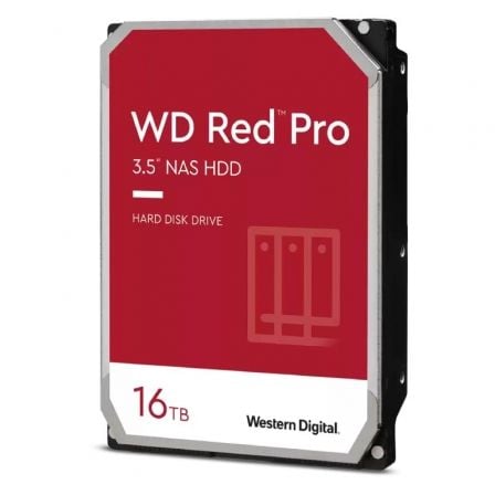 Disco Duro Western Digital WD Red Pro NAS 16TB/ 3.5'/ SATA III/ 512MB